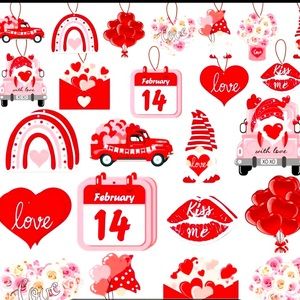 Valentines Day Ornaments❤️